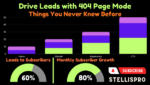 Drive Leads with 404 Page Mode Things You Never Knew Before